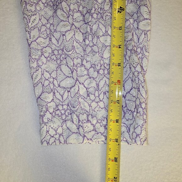 Draper's & Damon's Purple and White Lace Coverup / Over Piece / Jacket Size 2X - Picture 8 of 8